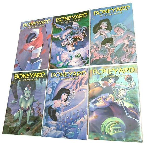 Boneyard Comic Richard Moore Lot 28 Issues #1-25, #27, #28 Plus Swimsuit Issue - Picture 4 of 5